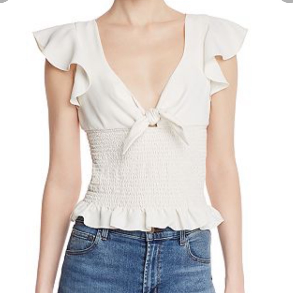 NWT Amanda Uprichard ember smocked little top